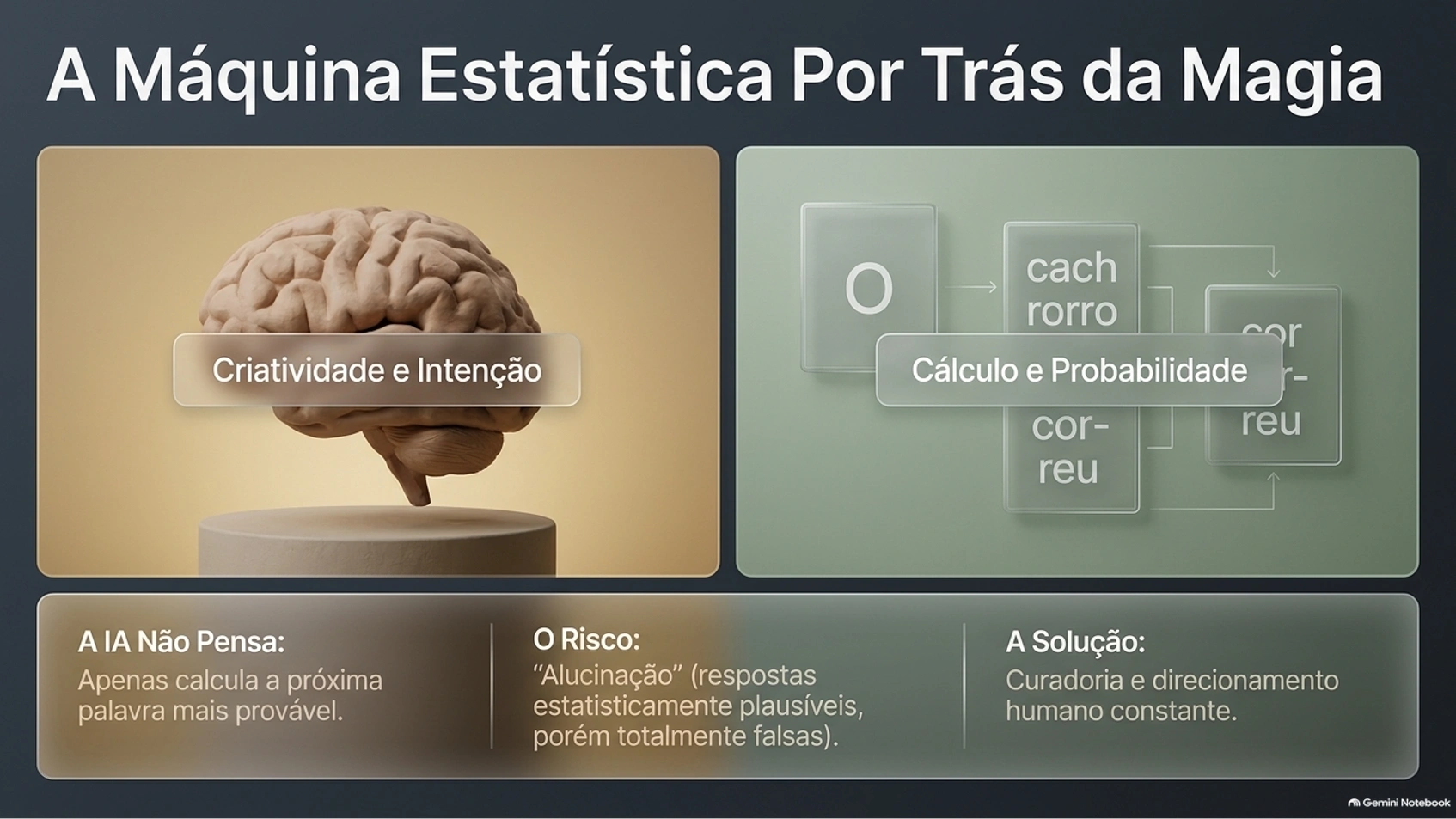 A Máquina Estatística: Desmistificando o Funcionamento da IA